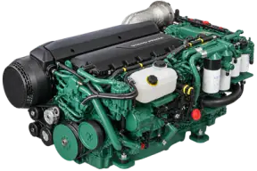 Volvo Penta D8A5-A MH representative engine illustration